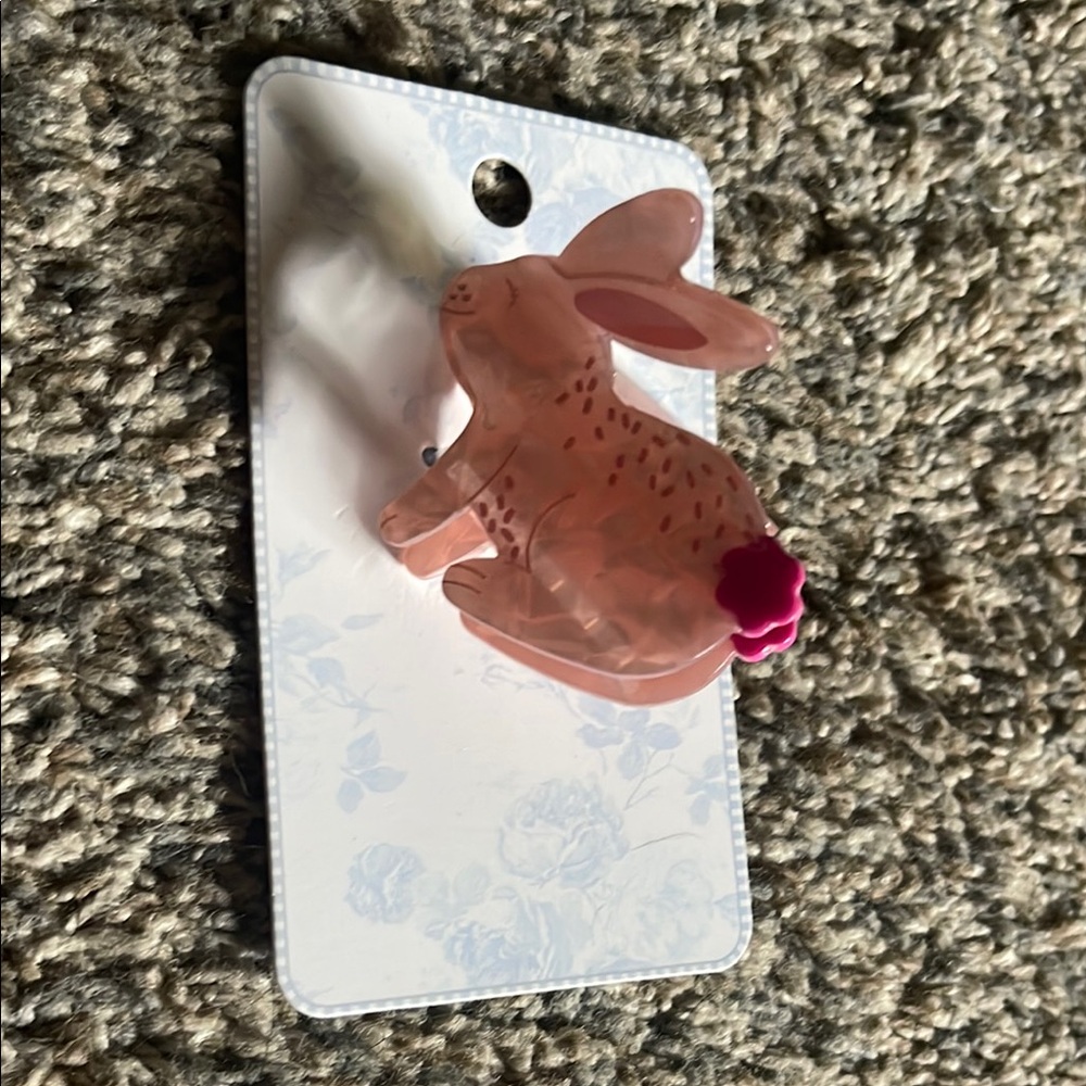 Pink Bunny Hairclip